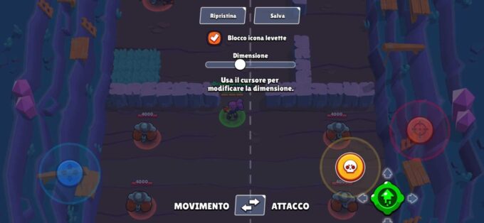 Brawl Stars permette di spostare i bottoni sullo schermo