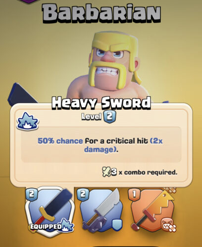 Clash quest heavy sword